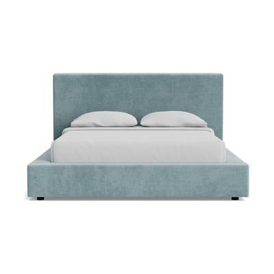 Pama Bed Plush Mist Eastern King Blue Modern