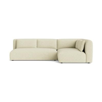 Carin Sectional Nico Oyster Right White Modern