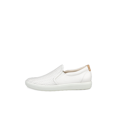 ECCO Soft 7 - Women's Leather Slip-On - White