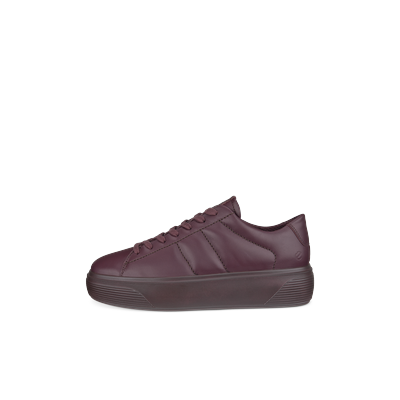ECCO Street Platform - Women's Leather Sneaker - Purple