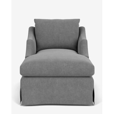Everleigh Slipcover Chaise Lounge Velvet/Fawn Velvet