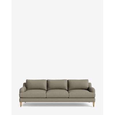 Lucille English Roll Arm Sofa 91" Belgian Linen/Cement Belgian Linen/Natural Oak