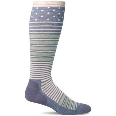 Women's Twister | Firm Graduated Compression Socks S/M Black | Lifestyle Compression by Sockwell Socks