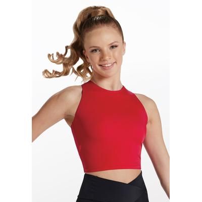 Cropped Racerback Tank - Red - Medium Child - Dance Top 14060