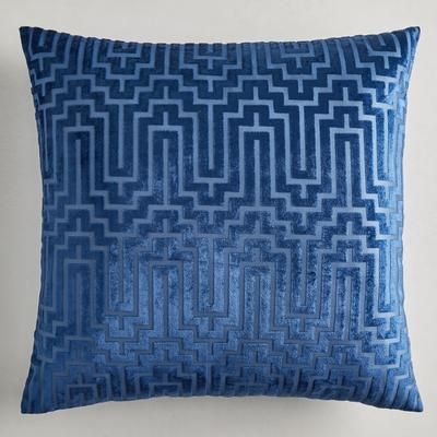 Porter Pillow | Sapphire Blue | Z Gallerie | 24" Sq | 100% Polyester Velvet