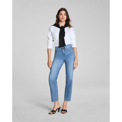 Spanx Women's SPANXshape® Authentic 360 90s Straight Leg Jeans, Elysian