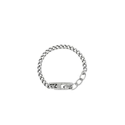 Diesel - Stainless steel glitz chain bracelet - Bracelets - Unisex - Silver