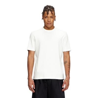 Diesel - T-shirt with tonal logo embroidery - T-Shirts - Man - White