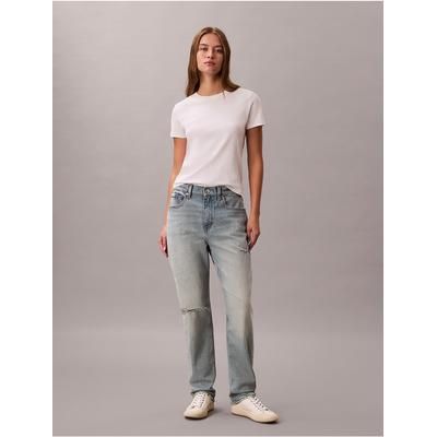 Calvin Klein Women's Mom Fit Jeans in Bowery 98% Cotton/2% Elastane