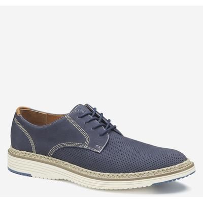 Johnston & Murphy Men's Upton Perfed Plain Toe - Navy Nubuck - Size 13 - M
