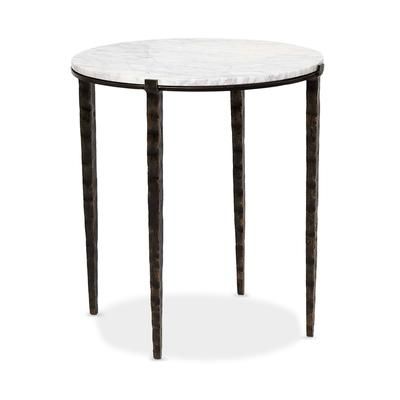 Interlude Home Como Side Table - Gilded Bronze/Salt