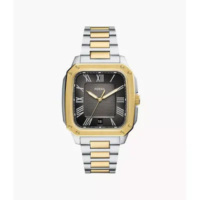 Crosby Three-Hand Date Two-Tone Stainless Steel Watch