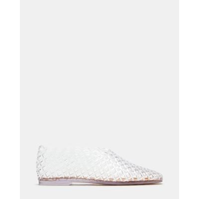 Steve Madden Women's Grove Square Toe Flats - Clear - Size 9 - Mesh