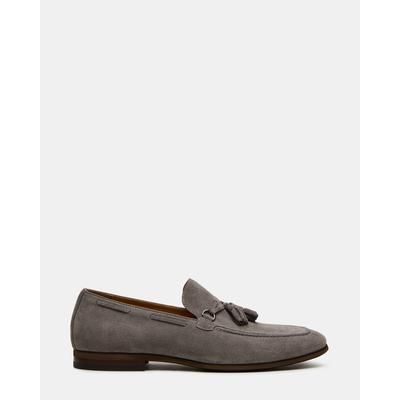 Steve Madden Men's Logan Slip-On Loafers - Light Grey Suede - Size 7.5 - Rubber