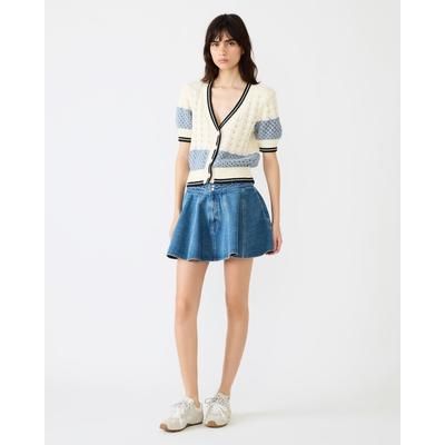 Steve Madden Women's Lilliany Skirt Bottoms - Aruba Blue - Size 24 - Cotton