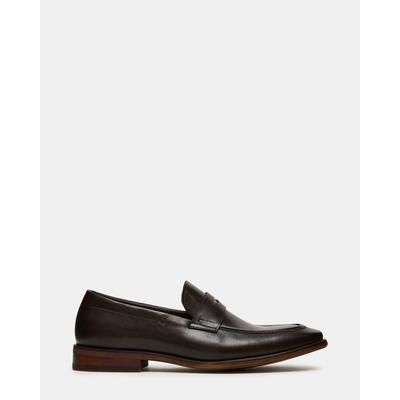 Steve Madden Men's Lightning Slip-On Loafers - Brown - Size 7 - Leather