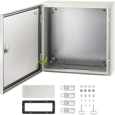 Electrical Enclosure 20 in. x 20 in. x 6 in. NEMA 4X Carbon Steel IP66 Waterproof and Dustproof Electrical Junction Box