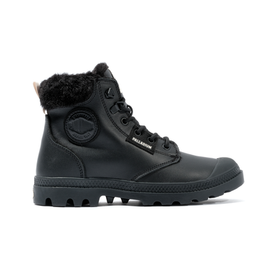 Palladiumboots Womens Pampa Hi Snow Warm Black High Top Boot