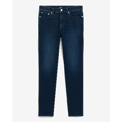 Express Men's Skinny Dark Wash Stretch Jeans in Blue, size: W34 L30