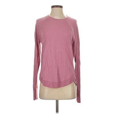 Athleta Sweatshirt: Pink Tops - Size Small