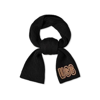 Ugg® Chunky Crafted Rib Scarf, Black, One Size - Women's Cold Weather - PINK
