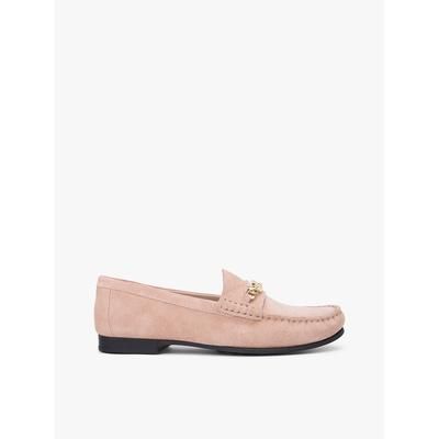 Tommy Hilfiger Women's Chain-Link Suede Loafer - Misty Blush - US 6.5 / EU 37