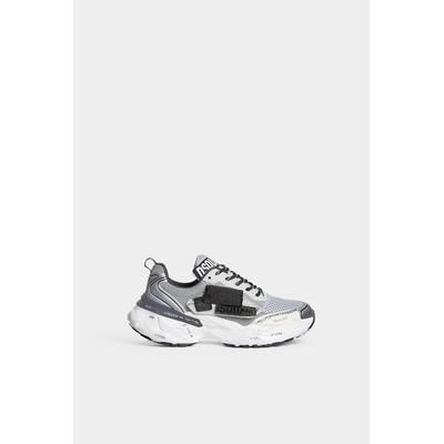 D2 - Faster Sneakers, Man, Silver, Size: 44