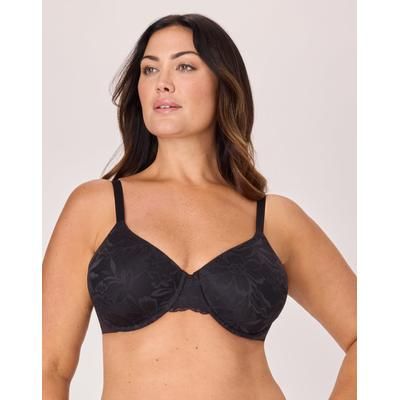 Bali Breathe Women's T-Shirt Underwire Bra Black 42C