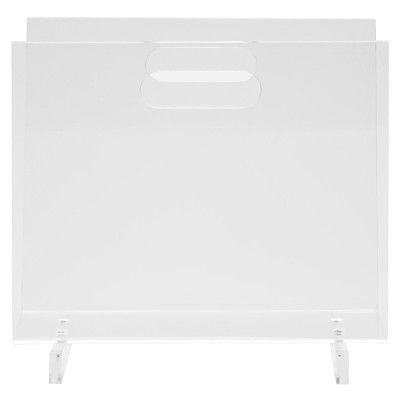 Pigeon and Poodle Laurel Modern Classic Clear Magazine Holder