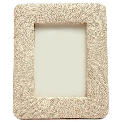 Pigeon And Poodle Ancona Coastal Beach Natural Woven Rattan Picture Frame - 5x7