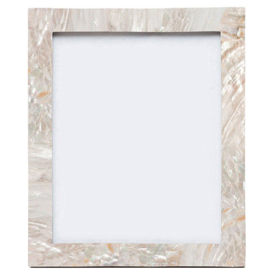 Pigeon And Poodle Aurora Coastal Beach Cream Kabibe Shell Picture Frame - 8x10