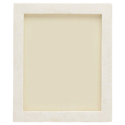 Pigeon And Poodle Bethany Hollywood Regency White Clamshell Picture Frame - 8x10