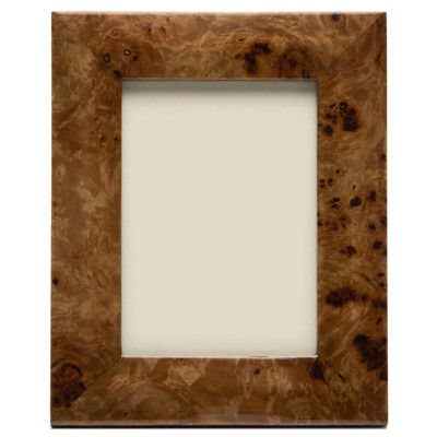 Pigeon And Poodle Narvik Rustic Dark Brown Burl Maple Veneer Picture Frame - 5x7