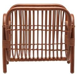 Pigeon and Poodle Makassar Coastal Beach Walnut Rattan Magazine Holder