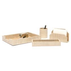 Pigeon and Poodle Koba Coastal Bagor Natural Grass Office Accessory - Set of 4