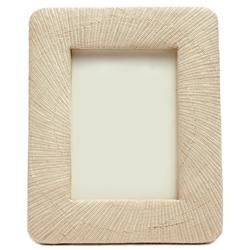 Pigeon And Poodle Ancona Coastal Beach Natural Woven Rattan Picture Frame - 5x7