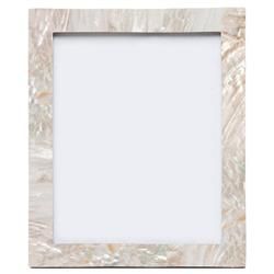 Pigeon And Poodle Aurora Coastal Beach Cream Kabibe Shell Picture Frame - 8x10