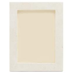 Pigeon And Poodle Bethany Hollywood Regency White Clamshell Picture Frame - 5x7