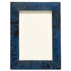 Pigeon And Poodle Colmar Coastal Beach Dark Blue Pen Shell Picture Frame - 4x6