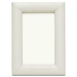 Pigeon And Poodle Eton Modern Classic Light Grey Leather Picture Frame - 4x6