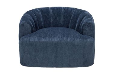 Overnight Blue Swivel Chair
