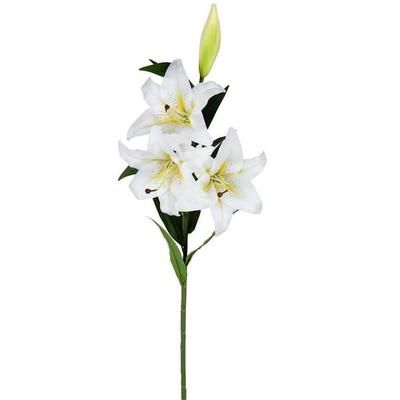 Vickerman 603895 - 36" White Lily Spray (2/pk) (FD190577) Home Office Flower Sprays