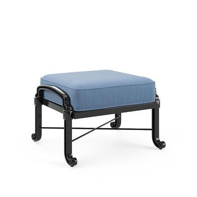 Outdoor Deluxe Ottoman Cushion - Rain Indigo, 24"W x 24"D - Frontgate