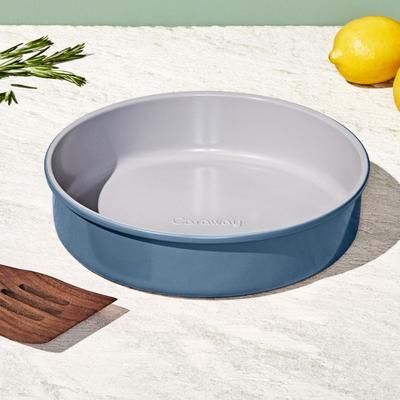 9" Circle Pan In Slate | Non-Stick, Non-Toxic, Easy To Clean, Scratch Resistant Ceramic Bakeware | Oven Safe & Durable | Caraway