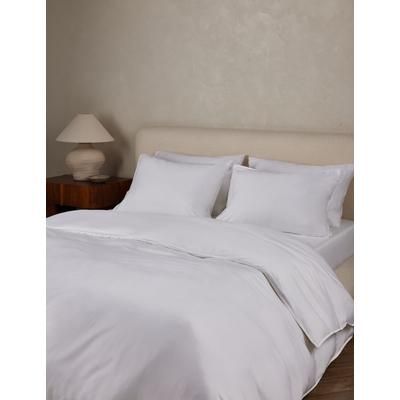 Parker Bamboo Duvet Set by Pom Pom at Home, White, Queen
