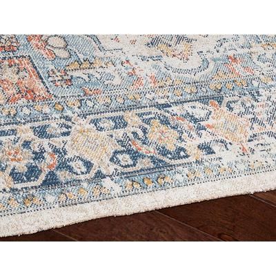 Livabliss Huntington Beach 5'3" x 7' Indoor/Outdoor Area Rug, Dark Blue