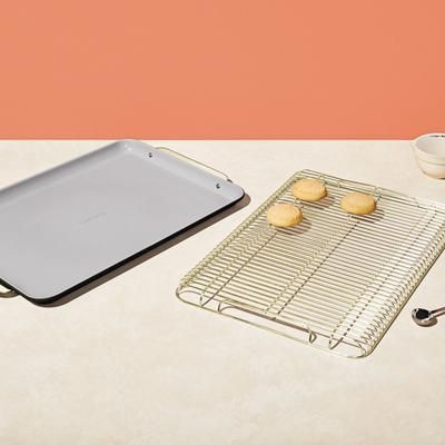 Baking Sheet & Cooling Rack In Black | Non-Stick, Non-Toxic, Easy To Clean, Scratch Resistant Ceramic Bakeware | Oven Safe & Durable | Caraway