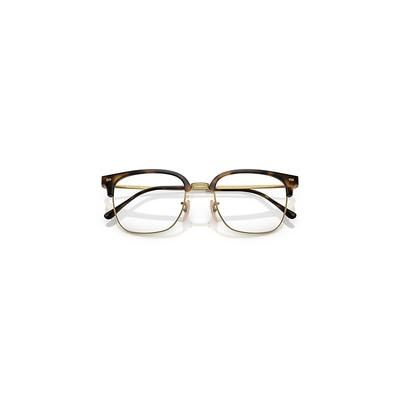 Ray-Ban New Clubmaster Optics Eyeglasses Gold Frame Clear Lenses Polarized 53-20