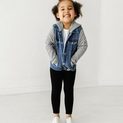 Midwash Blue/Gray Denim Jacket - 18-24 months