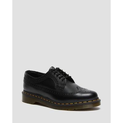 3989 Yellow Stitch Smooth Leather Brogue Shoes